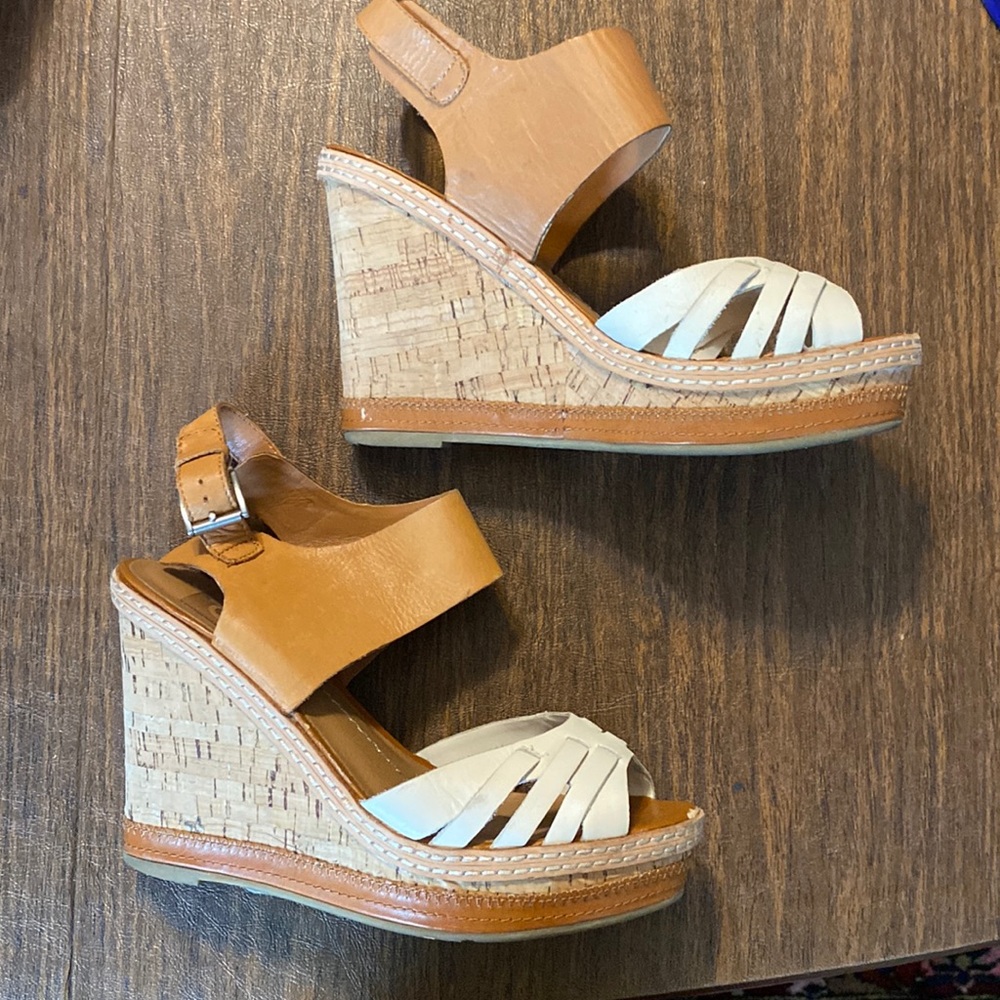 Dolce Vita Cork Wedge, 2 Tone, Size 7